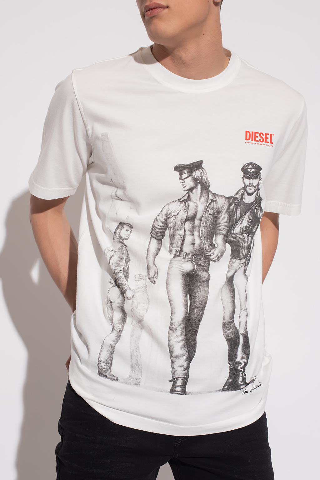 shirt Diesel - T - 'PR - JUST - cut-out tiger zip-up hoodie